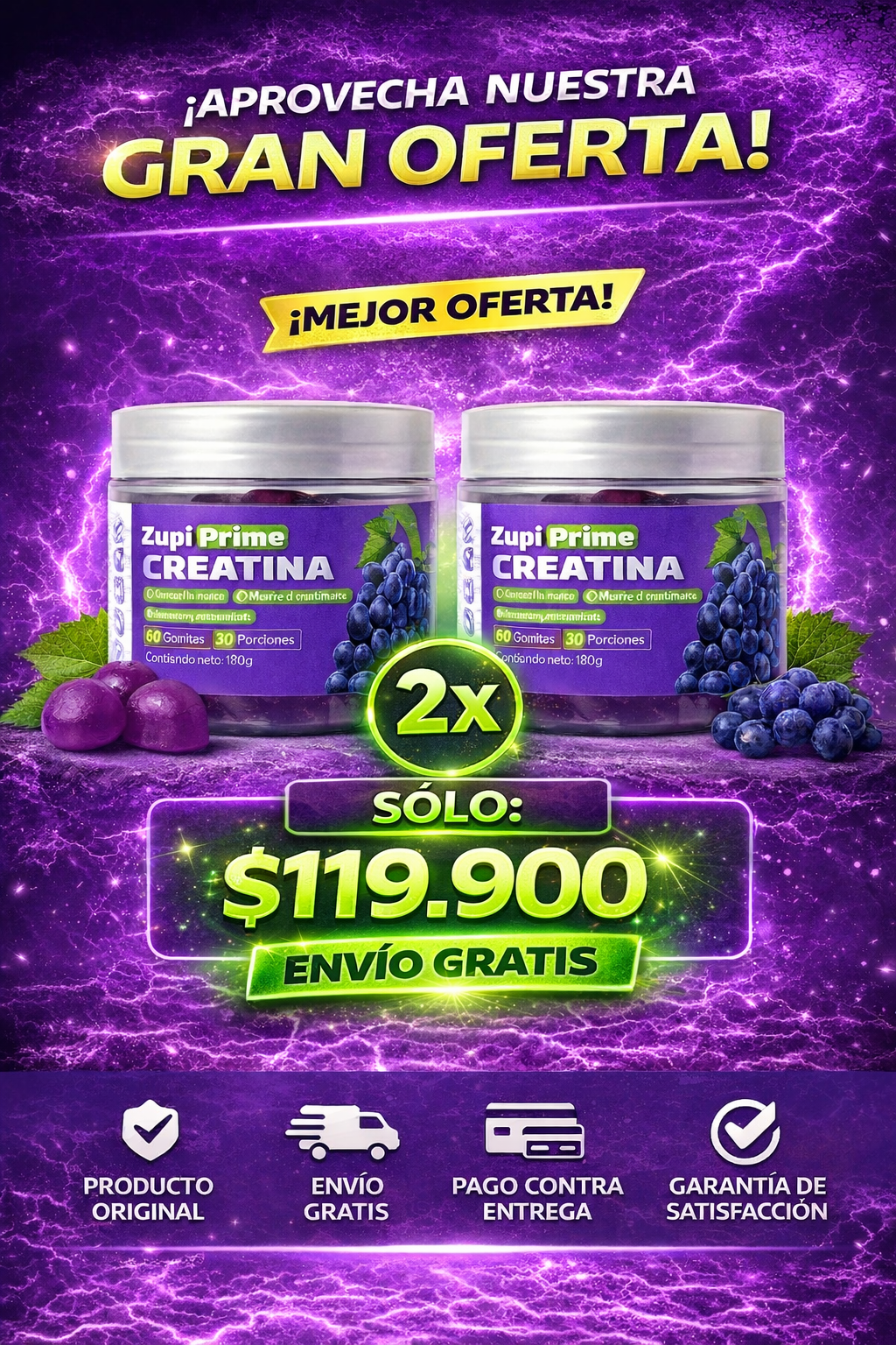Gomas creatina prime ZUPI